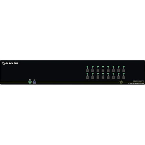 Black Box SS16P-SH-DVI-UCAC KVM Switchboxes Black Box Secure Niap 3.0 Kvm Switch - Single-head, Dvi-i, Ps/2, Cac, 16-port - 16 Computer(s) - 1 L Ss16pshdviucac 822088142317