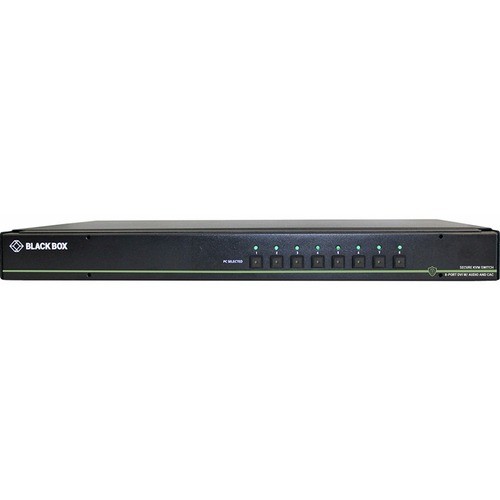 Black Box SS8P-DH-DVI-UCAC KVM Switchboxes Black Box Niap 3.0 Secure 8-port Dual-head Dvi-i Kvm Switch, Cac - 8 Computer(s) - 1 Local User(s) - Ss8pdhdviucac 822088142447