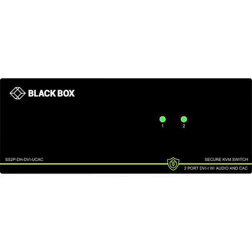 Black Box SS2P-DH-DVI-UCAC KVM Switchboxes Black Box Kvm Switchbox With Cac - 2 Computer(s) - 1 Local User(s) - 3840 X 2160 - 2 X Ps/2 Port - 4 Ss2pdhdviucac 822088142324
