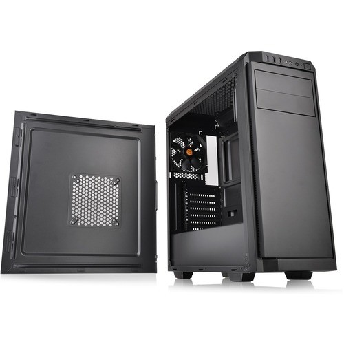 Thermaltake CA-3K7-45M1NU-02 Computer Cases Thermaltake V100 Perforated Computer Case - Mid-tower - Black - Spcc - 6 X Bay - 1 X 450 W - Power S Ca3k745m1nu02 841163005323
