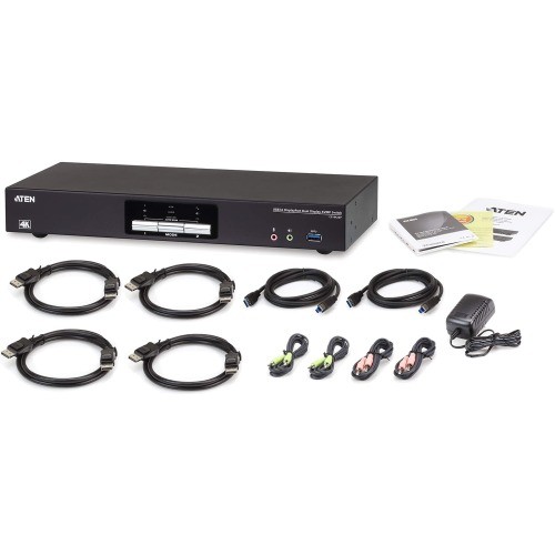 Aten CS1942DP KVM Switchboxes Aten 2-port Usb 3.0 4k Displayport Dual Display Kvmp Switch-taa Compliant - 2 Computer(s) - 1 Local  471926464595