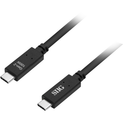 Siig CB-TC0F11-S1 Cables Siig Usb 3.1 Type-c Gen 2 Cable 100w - 1m - 3.28 Ft Usb Data Transfer Cable For Power Adapter, Deskt Cbtc0f11s1 662774041766