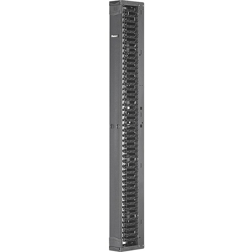 Panduit PR2VFD0896 Cable Management Panduit Pr2vfd0896 Single Sided Manager - Cable Manager - Black - 52u Rack Height - Steel, Acrylonit 613056394698