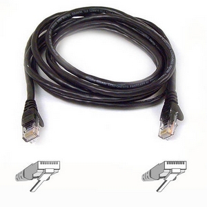 Belkin A3L980-01-BLK-S Cables Belkin A3l980-01-blk-s 1ft Cat6 Snagless Patch Cable, Utp, Black Pvc Jacket, 23a A3l98001blks 818240349670