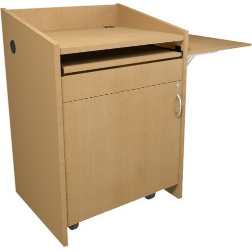 Middle Atlantic L2LDC2FCMKM Tables & Desks Middle Atlantic L2 Lectern - 150 Lb Capacity - 43.75" Height X 30" Width X 25.92" Depth - Melamine,  656747310881