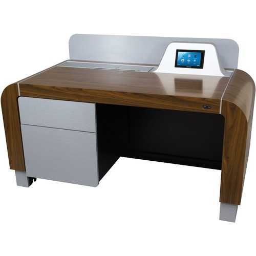 Middle Atlantic L7-F61A-WD-SLHB3 Tables & Desks Middle Atlantic Pre-configured L7 Series Lectern In Glamour Cherry With Silver Accents - 32.50" To 4 L7f61awdslhb3 656747356551