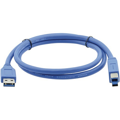 Kramer Electronics 96-0235003 Cables Kramer Usb 3.0 A (m) To B (m) Cable - 3 Ft Usb/usb-b Data Transfer Cable For Computer, Peripheral De 960235003 7291063043063