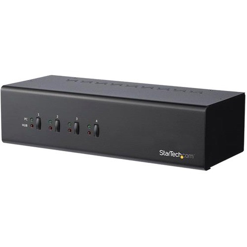 Startech SV431DD2DU3A KVM Switchboxes 4-port Dual-monitor Dvi Kvm Switch With Usb 3.0 Hub 818242410903
