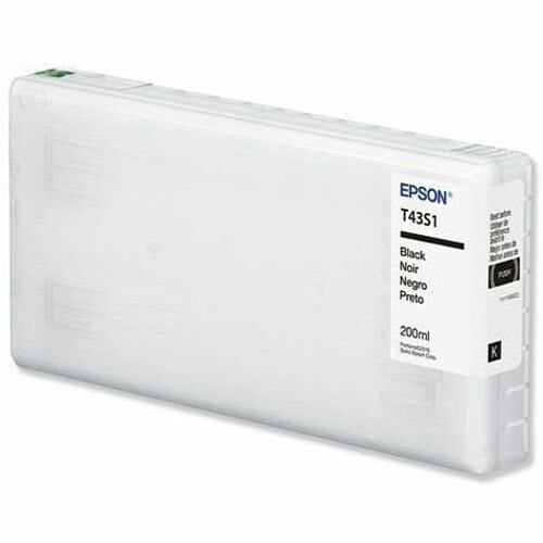Epson T43S120 Toners & Ink Cartridges Epson Ultrachrome D6r-s T43s Original Inkjet Ink Cartridge - Black - 1 Pack - Inkjet - 1 Pack (t43s1 EPST43S120 010343946699