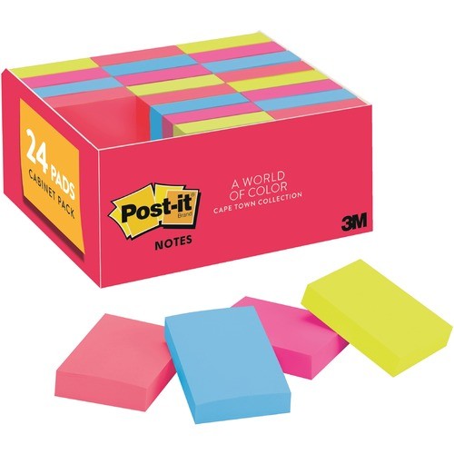3m 65324ANVAD Post-It Cape Town Color Collection Value Pack MMM65324ANVAD 638060270516