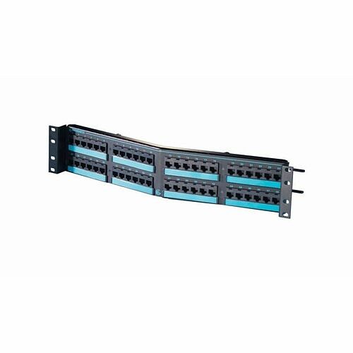 C2g PPCA66U48 Patch Panels Ortronics 48-port Angled Snap Clarity 6 Panel With 6-port Modules - 48 Port(s) - Black - Rack-mounta 662875677697