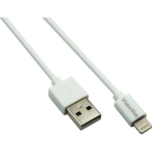Visiontek 901199 Cables Visiontek Lightning To Usb 2 Meter Cable White (m/m) - 6.6 Ft Usb Lightning Cable For Iphone, Ipad A 784090038432