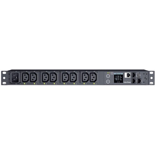 CyberPower PDU41005 PDUs Cyberpower Pdu41005 Single Phase 100 - 240 Vac 20a Switched Pdu - 8 Outlets, 10 Ft, Iec-320 C20, Hor 649532614127