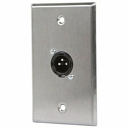 Monoprice 7397 Faceplates & Mounting Boxes Monoprice 1-port 3-pin Xlr Male Zinc Alloy Wall Plate - 1 X Total Number Of Socket(s) - Wall Mount - 844660073970