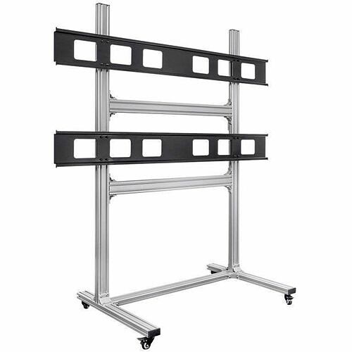 Monoprice 16116 Carts & Dollies Monoprice Commercial Series 2x2 Video Wall Mount Bracket System Rolling Display Cart - 400 Lb Load C 889028042274