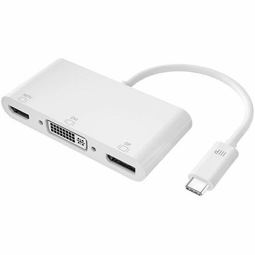Monoprice 27282 Connector Adapters Monoprice Usb-c To 4k Displayport Hdmi And Single-link Dvi-d Passive Adapter - 1 × Usb Type C - Male 818242605859