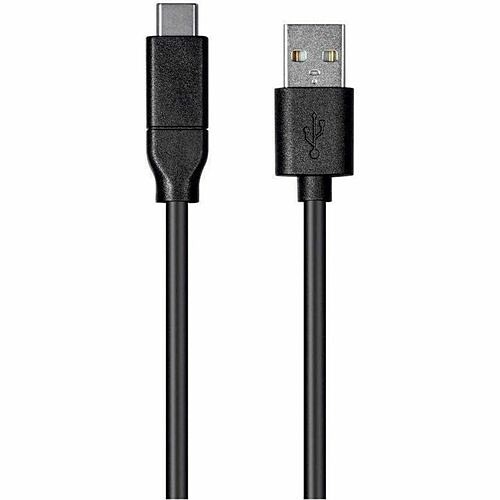 Monoprice 24286 Cables Monoprice Essentials Usb-c To Usb-a 2.0 Cable - 480mbps 3a 26awg Black 4m (13.1ft) - 13.12 Ft Usb-c/ 889028054161