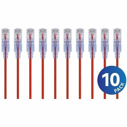 Monoprice 33270 Cables Monoprice Slimrun Patch Utp Category 6a Network Cable - 25 Ft Category 6a Network Cable For Network  889028084267