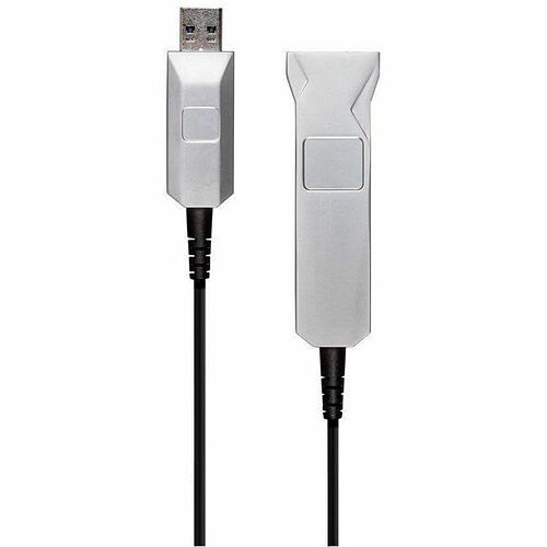 Monoprice 16377 Cables Monoprice Slimrun Usb-a To Usb-a Female 3.0 Extension Cable - Fiber Optic, Black, 32.8ft - 32.80 Ft  889028045077
