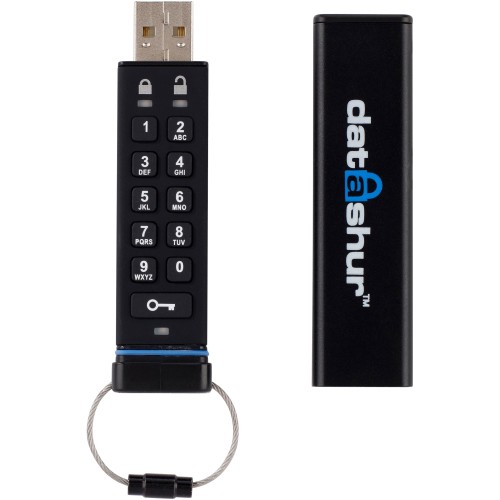 Istorage_kanguru IS-FL-DA-256-8 Flash Drives Istorage Datashur 8 Gb Secure Flash Drive   Password Protected   Dust And Water Resistant   Portable   Isflda2568 810111420266