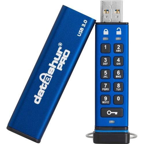 Istorage_kanguru IS-FL-DA3-256-16 Flash Drives Istorage Datashur Pro 16 Gb   Secure Flash Drive   Fips 140-2 Level 3 Certified   Password Protected Isflda325616 810111420341