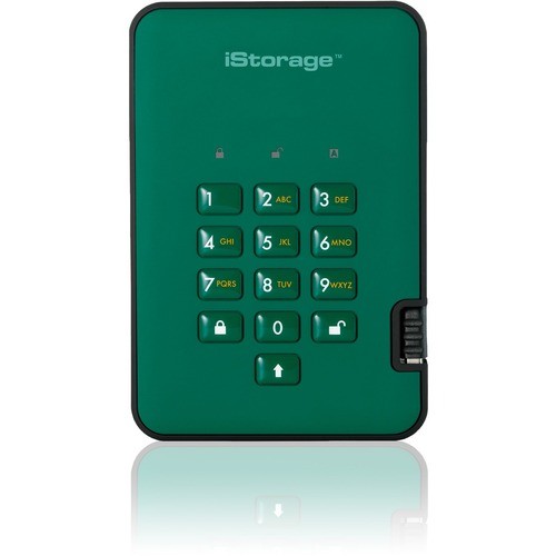 Istorage_kanguru IS-DA2-256-2000-GN Hard Drives Istorage Diskashur2 Hdd 2 Tb   Secure Portable Hard Drive   Password Protected   Dust/water-resistan Isda22562000gn 810111421522