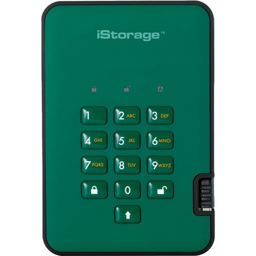 Istorage_kanguru IS-DA2-256-SSD-512-GN Hard Drives Istorage Diskashur2 Ssd 512gb Secure Portable Solid State Drive   Password Protected  Dust/water Res Isda2256ssd512gn 810111421577