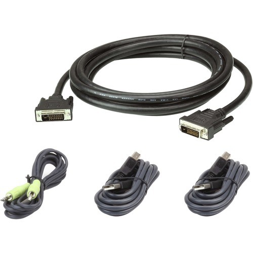 Aten 2L7D03UDX4 Cables Aten Kvm-cable-taa Compliant - 10 Ft Kvm Cable - First End: Dvi-d Digital Video (2l7d03udx4) 672792009259
