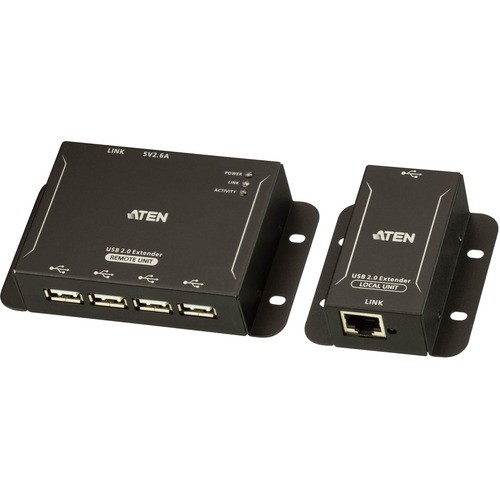 Aten UCE3250 Cable Extenders Aten 4-port Usb 2.0 Cat 5 Extender (up To 50m) - 2 X Network (rj-45) - 5 X Usb - 164.04 Ft Extended  672792009112
