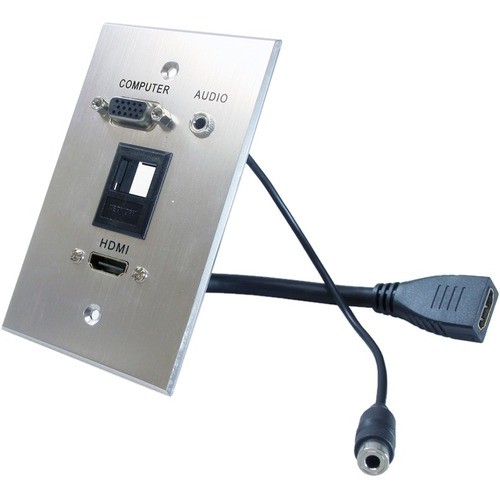 Comprehensive Cable WPPT-HVAK1-AC Faceplates & Mounting Boxes Comprehensive Faceplate - 1 X Total Number Of Socket(s) - 1-gang - Brushed Anodized Aluminum - 1 X H Wppthvak1ac 818242669608