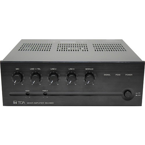Toa BG-2480D-AM A/V Receivers & Amplifiers Toa Bg-2480d Amplifier - 480 W Rms - Black - Multizone - 0.8% Thd - 50 Hz To 20 Khz - 600 W (bg-2480 Bg2480dam 