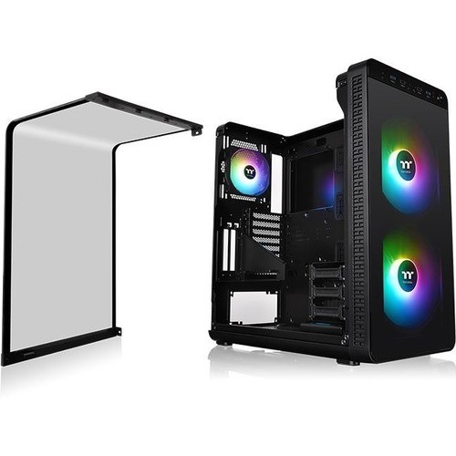 Thermaltake CA-1J7-00M1WN-04 Computer Cases Thermaltake View 37 Argb Edition Mid-tower Chassis - Mid-tower - Black - Spcc - 7 X Bay - Mini Itx,  Ca1j700m1wn04 841163005606