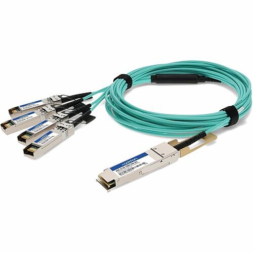 Addon AOC-Q-4S-100G-5M-AO Cables Addon Fiber Optic Network Cable - 16.40 Ft Fiber Optic Network Cable For Network Device - First End: Aocq4s100g5mao 821455886571
