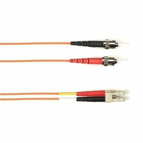Black Box FOCMR10-002M-STLC-OR Cables Black Box Fiber Optic Duplex Patch Network Cable - Fiber Optic For Network Device - 1.25 Gb/s - Patc Focmr10002mstlcor 822088139737