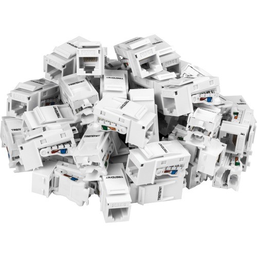 Trendnet TC-K50C6 Cable Ends/Connectors Trendnet Cat6 Keystone Jack 50-pack Bundle, Tc-k50c6, Compatible With Cat5/cat5e/cat6 Cabling Cat6 R Tck50c6 710931401547