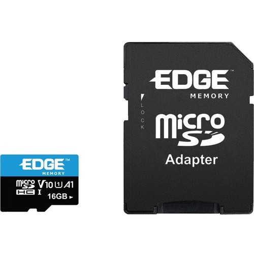 Edge Memory PE256678 Memory Cards 16gb Microsdhc Vsc (v10 U1) Memory Card With Adapter (pe256678) 652977256722