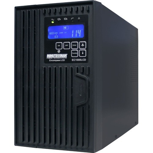 Minuteman EC1000LCD UPS General Purpose Minuteman 1000 Va On-line Tower Ups With 6 0utlets - Tower - 2 Minute Stand-by - 120 V Ac Input - 11 784755155412