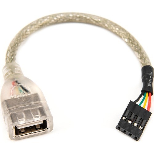 Rocstor Y10A208-B1 Cables Rocstor Premium 6in Usb 2.0 Cable - Usb A Female To Usb Motherboard 4 Pin Header F/f - Type A Female Y10a208b1 818242320820