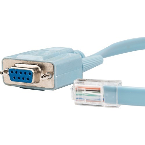 Rocstor Y10A211-BL1 Cables Rocstor Premium 6 Ft Ciscoandreg; Console Router Cable - Rj45 (m) - Db9 (f) - Rj-45 Male Network - Db- Y10a211bl1 081060603141