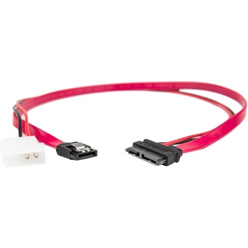 Rocstor Y10C252-R1 Cables Rocstor Premium 20in / 50cm Slimline Sata To Sata With Lp4 Power Cable Adapter - 20 W/ Lp4 Power Cab Y10c252r1 818242839797