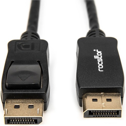 Rocstor Y10C236-B1 Cables Rocstor Premium 10ft / 3m Displayport 1.2 Cable M/m - Displayport 4k - Displayport Male Digital Audi Y10c236b1 818244473364