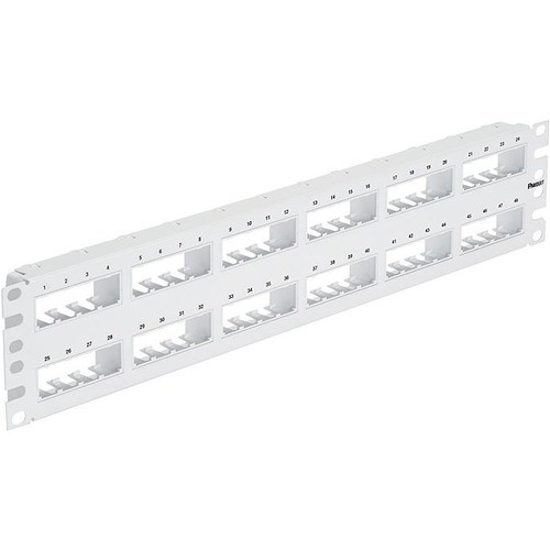 Panduit CPP48FMWWH Patch Panels Pannet Flat,unshielded, Patch Panel, 48 Port, 2 Ru, White - 48 Port(s) - 2u High - White - Flush Mou 613056341593