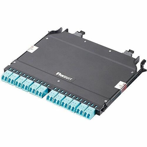 Panduit FHCZA-24-10U Patch Panels Panduit Hd Flex Breakout Fiber Optic Cassette - 26 Port(s) - 12 X Duplex - Optical Fiber - Black, Aq Fhcza2410u 613056567306