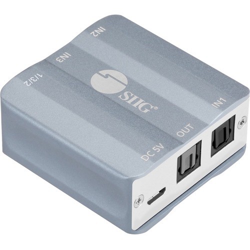 Siig CE-AU0111-S1 System Selectors Siig 3x1 S/pdif Toslink Switch Ce-au0111-s1 - Allows You To Switch Between Any Of The 3 Digital Tosl Ceau0111s1 662774042510