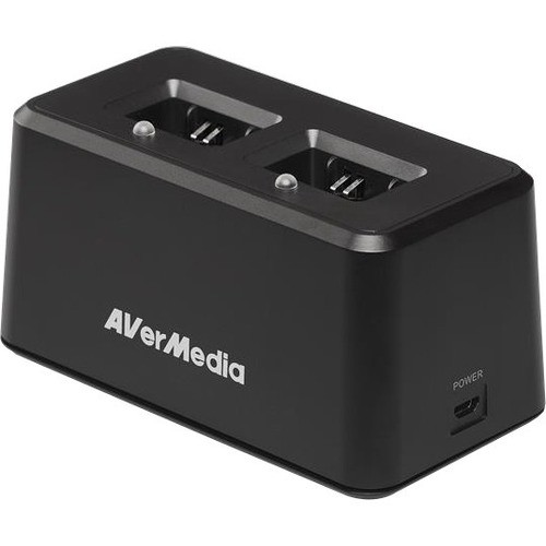 Avermedia AW315C Cradles Avermedia Microphone Charging Dock - Taa And Ndaa Compliant - Docking - Microphone - 2 Slot - Chargi 795522965998
