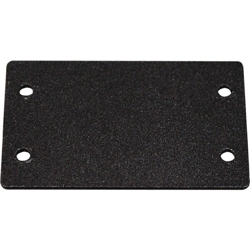 Middle Atlantic AV9004BK Faceplates & Mounting Boxes Wiremold Blank Plate-double - 2-gang - Black - Metal (av9004bk) 786776177824