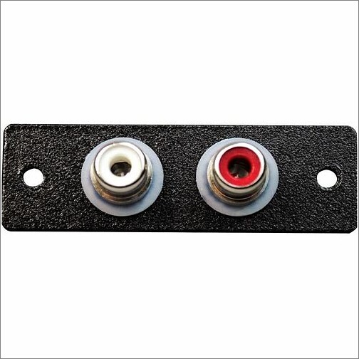 Middle Atlantic AV6001BK Faceplates & Mounting Boxes Wiremold Two Rca Female To Solder Cup - 2 X Total Number Of Socket(s) - Black - 2 X Rca Port(s) - 1  786776177749