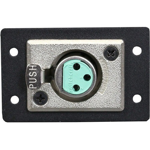 Middle Atlantic AV8012BK Faceplates & Mounting Boxes Wiremold Switchcraft Xlr 3-pin Female To Solder Cups - 1 X Total Number Of Socket(s) - Black - Metal 786776184808