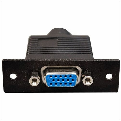 Middle Atlantic AV1002BK Faceplates & Mounting Boxes Wiremold 15-pin Hd Female To Five Bnc On 4 Pigtails - Black - Metal (av1002bk) 786776177626