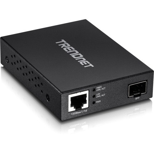 Trendnet TFC-PGSFP Transceivers/Media Converters Trendnet Gigabit Poe Pd Sfp Fiber Media Converter; Poe Powered 100/1000base-t To Sfp Fiber Media Con Tfcpgsfp 710931504743